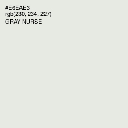 #E6EAE3 - Gray Nurse Color Image